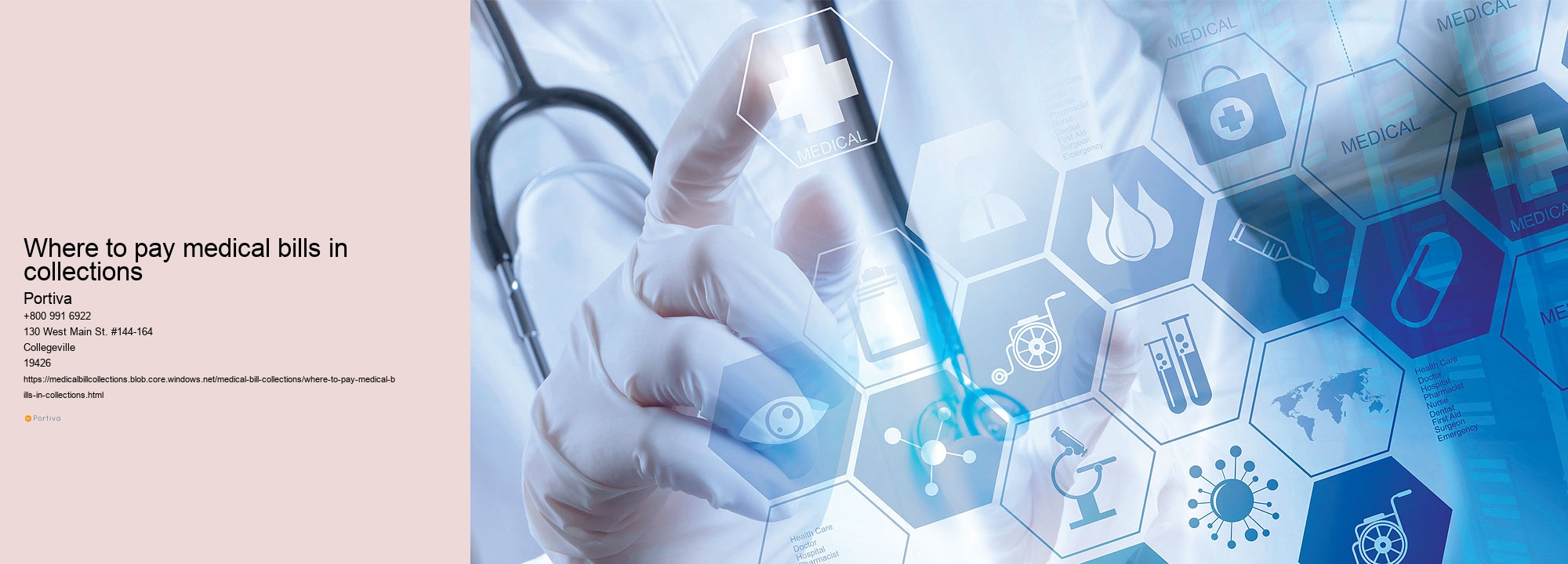 where to pay medical bills in collections